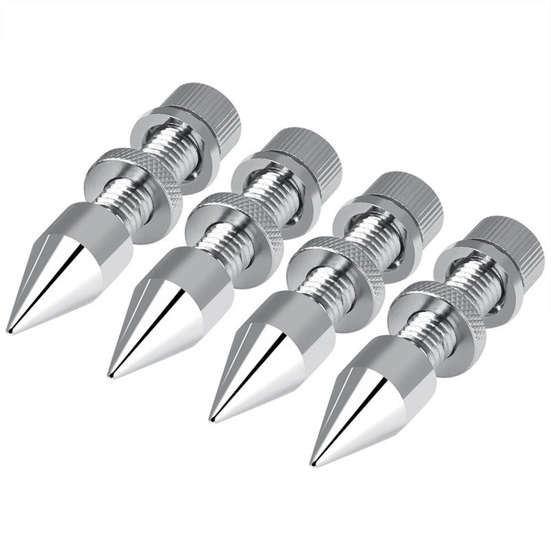ZERONE 4 Pcs Speaker Spike Isolation Spikes Stand Foot HiFi Speaker Shockproof Cone Base Pads for Speaker Frame, Amplifier, CD DVD Player - Image 3